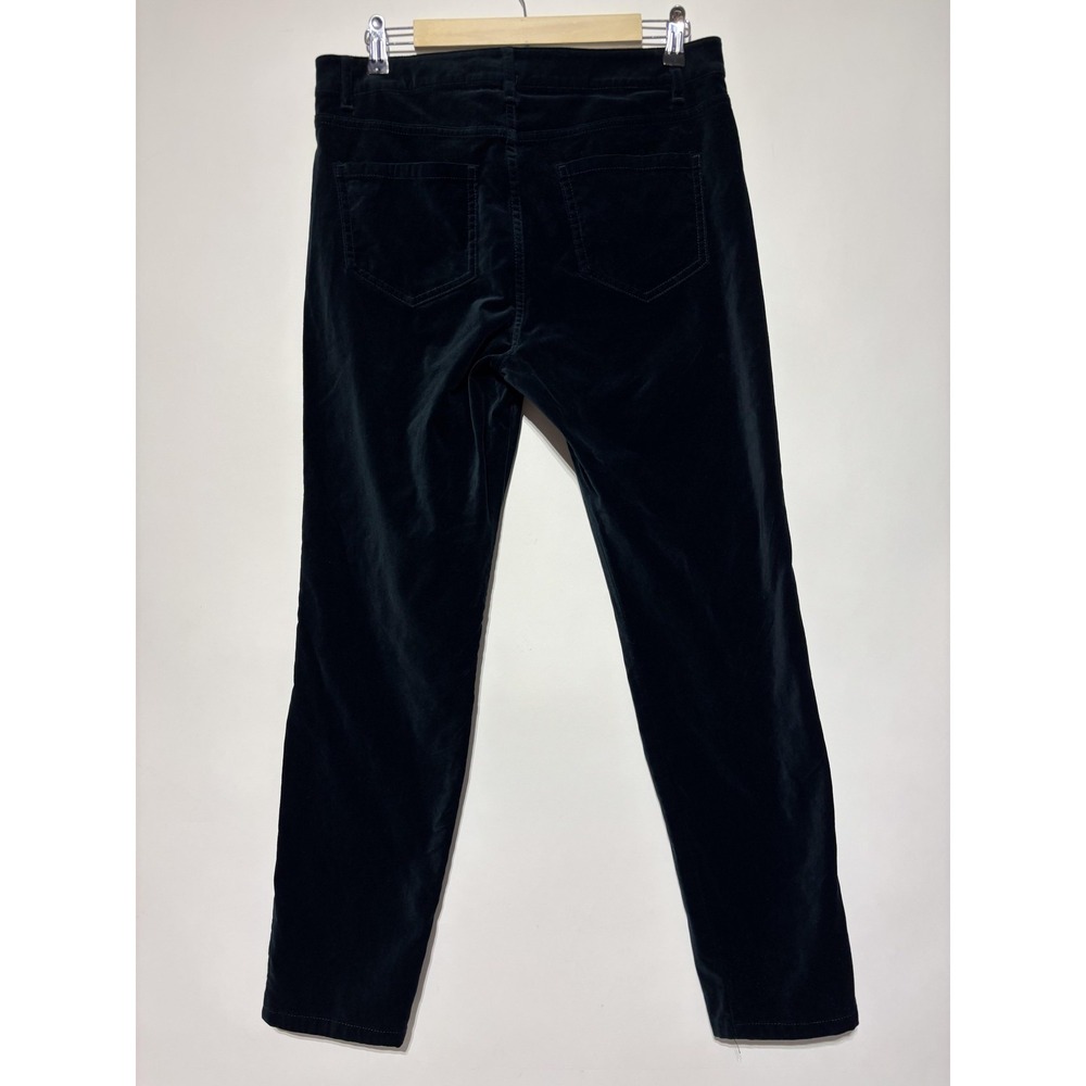 J Jill Womens 10 Crushed Velvet Stretch High Rise Straight Leg Velveteen Pants